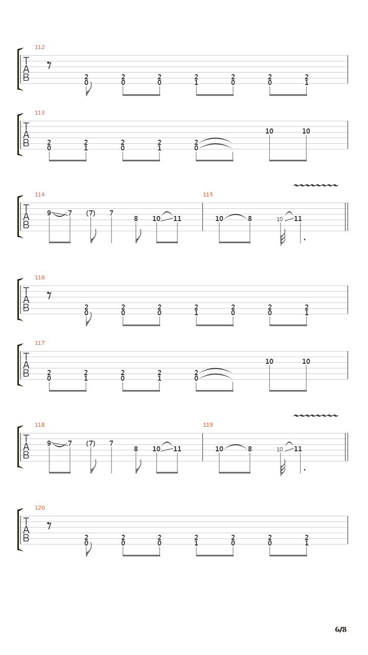 The Lines In My Hand吉他谱