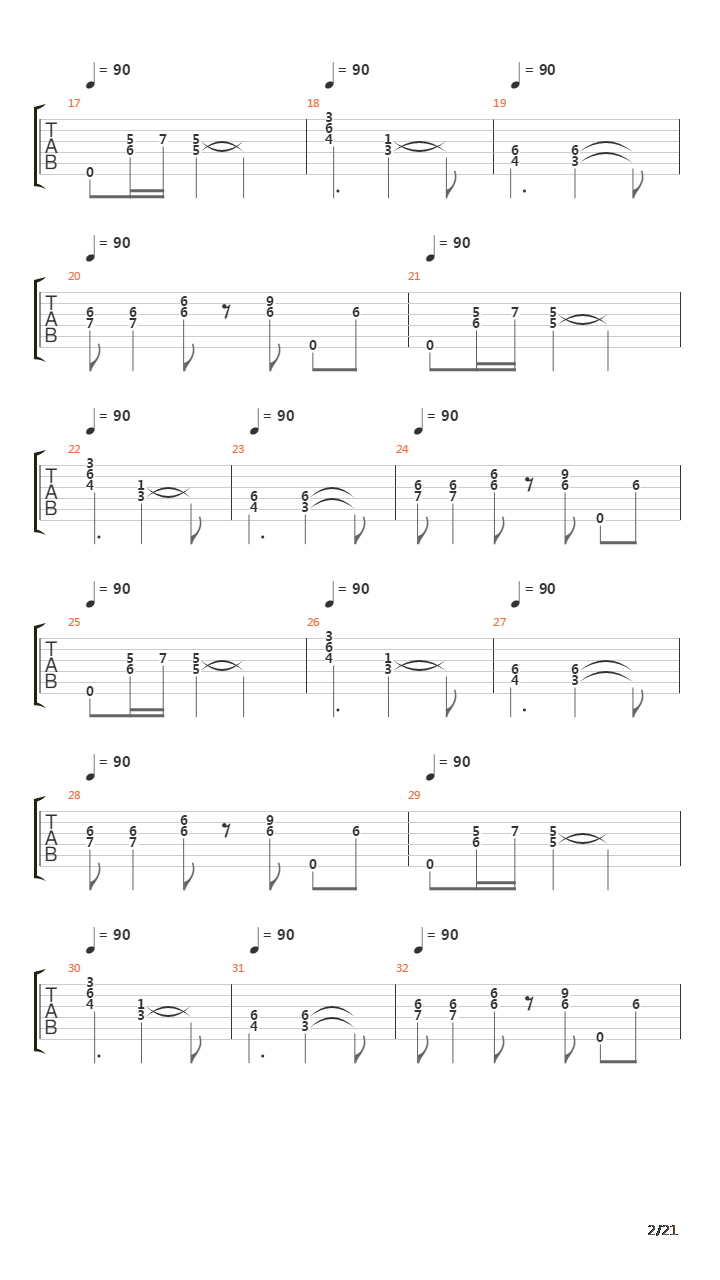 The Moor吉他谱