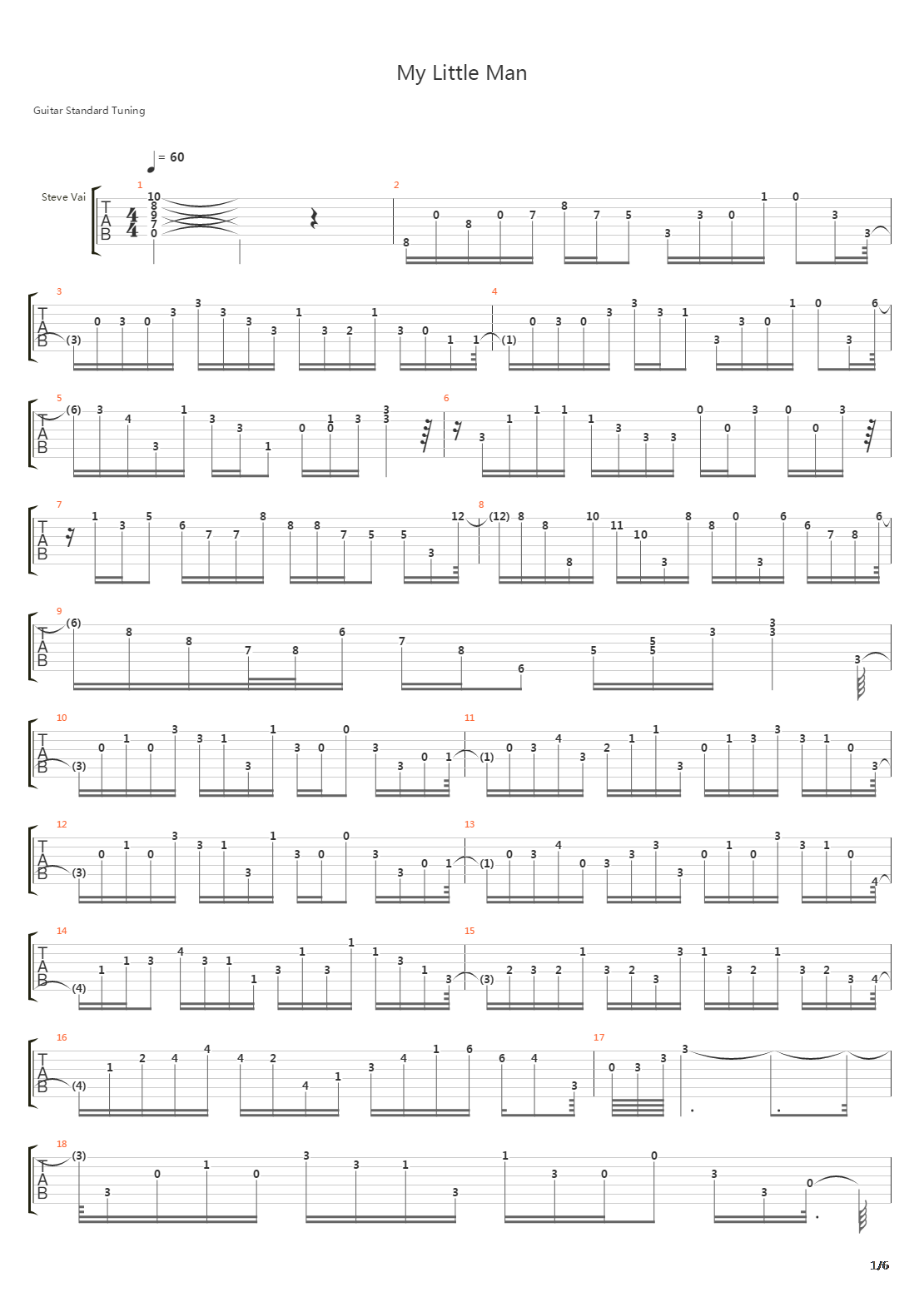 My Little Man吉他谱