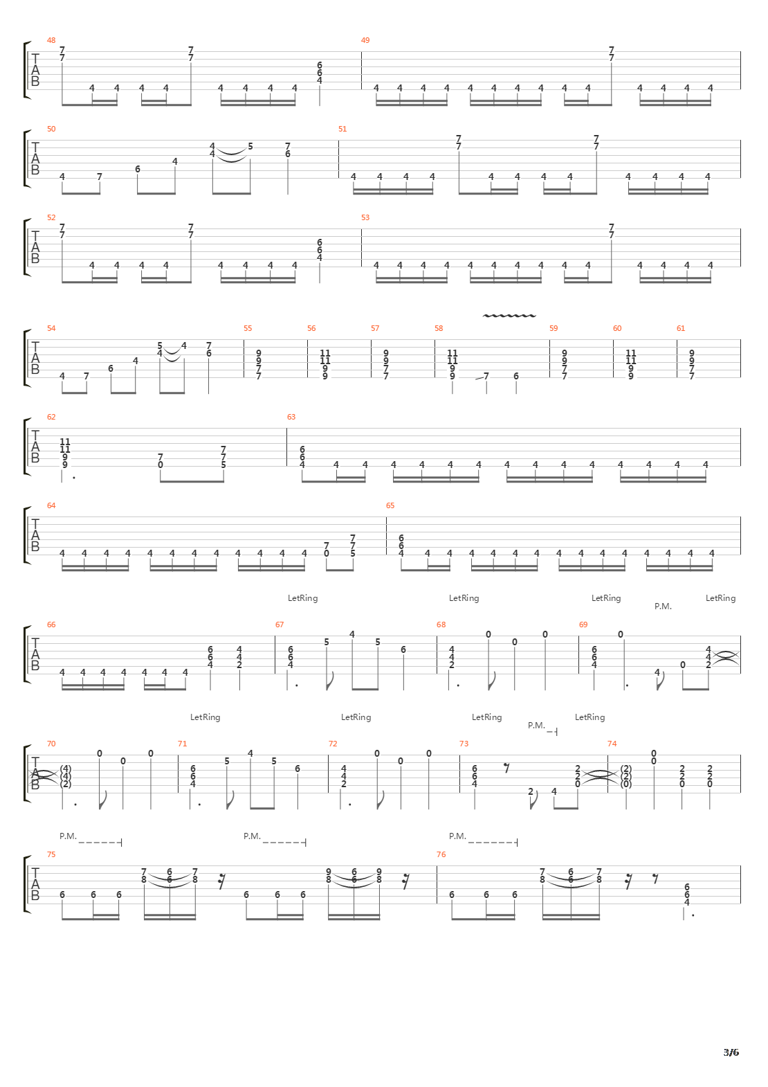 Over The Mountain吉他谱