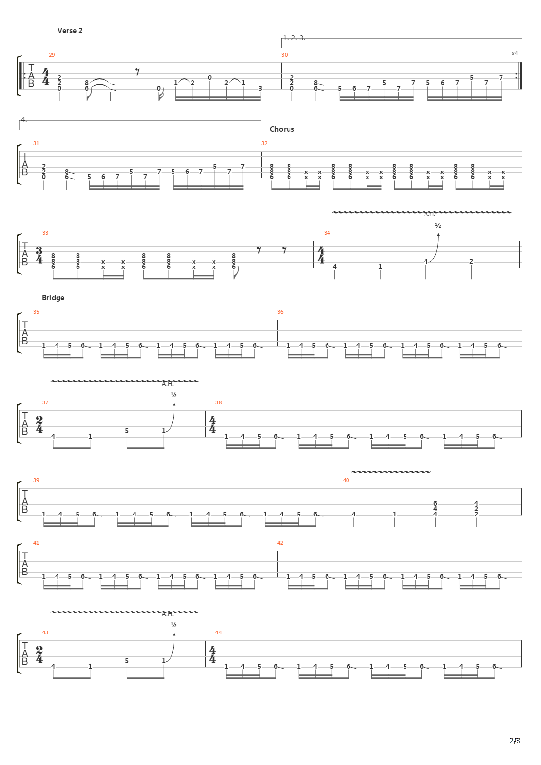 13 Steps To Nowhere吉他谱