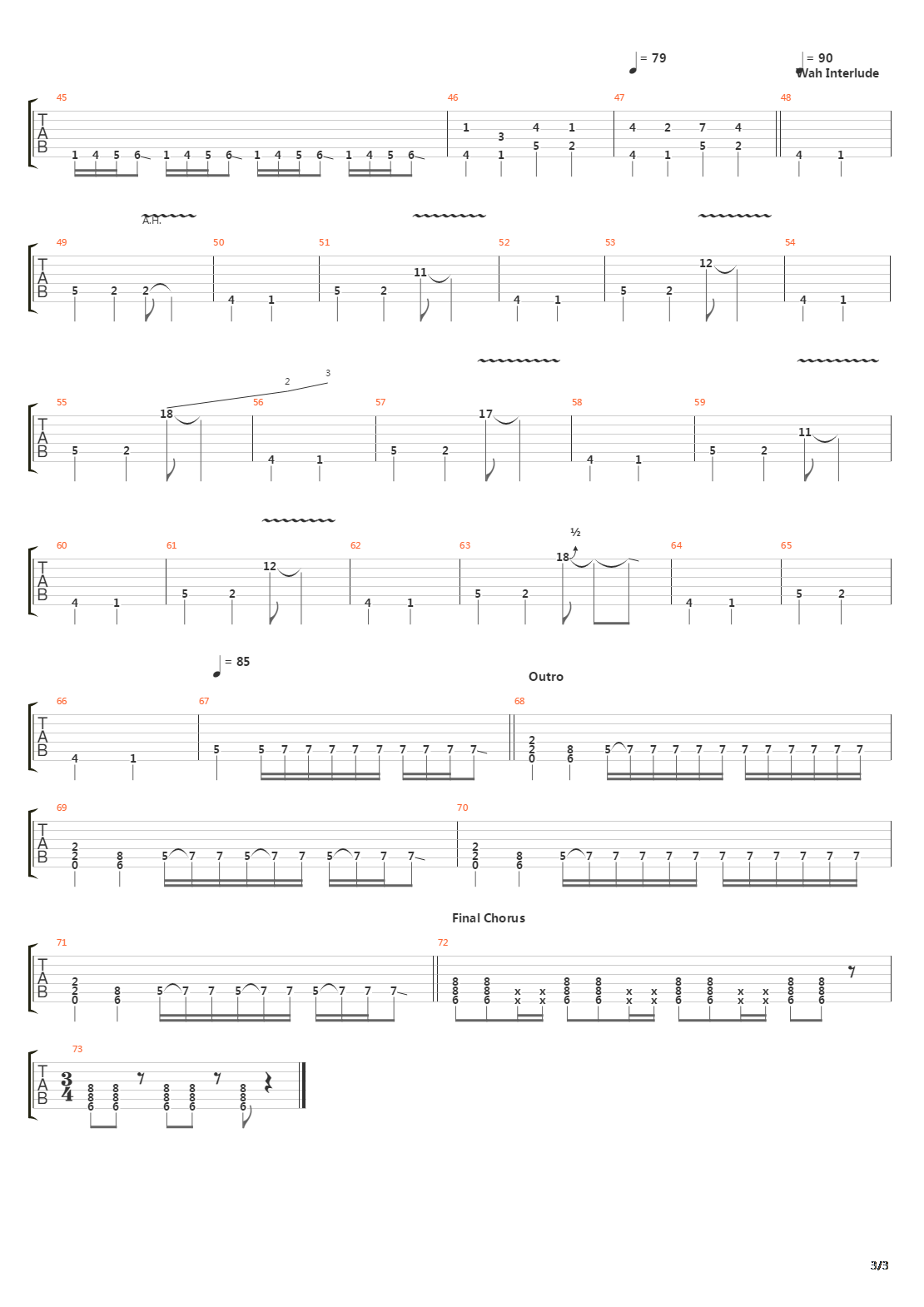 13 Steps To Nowhere吉他谱