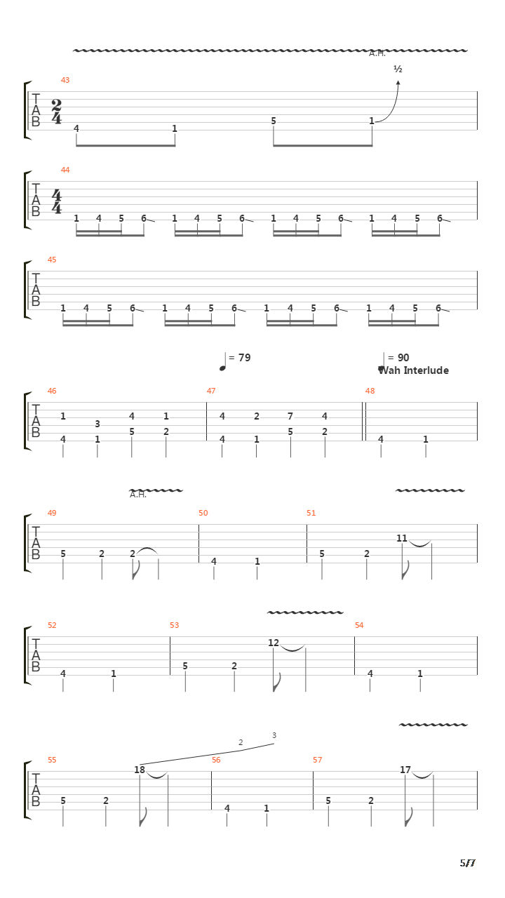 13 Steps To Nowhere吉他谱