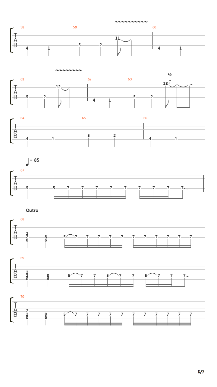 13 Steps To Nowhere吉他谱