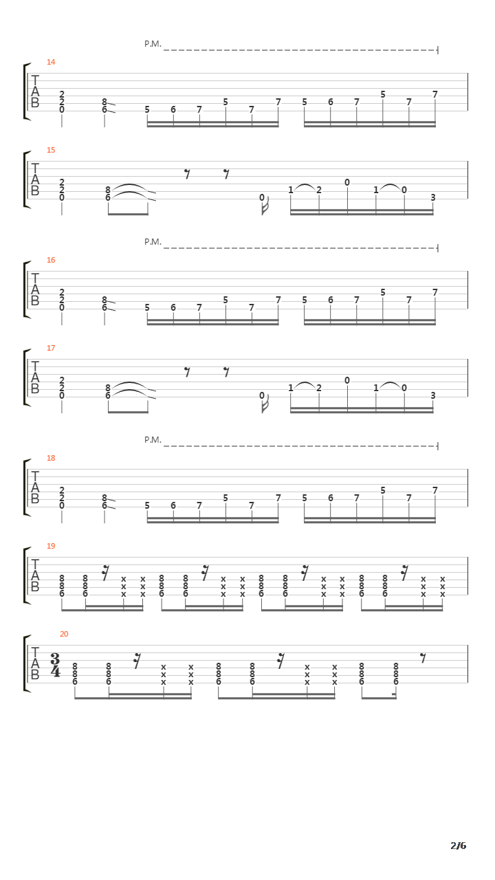 13 Steps To Nowhere吉他谱