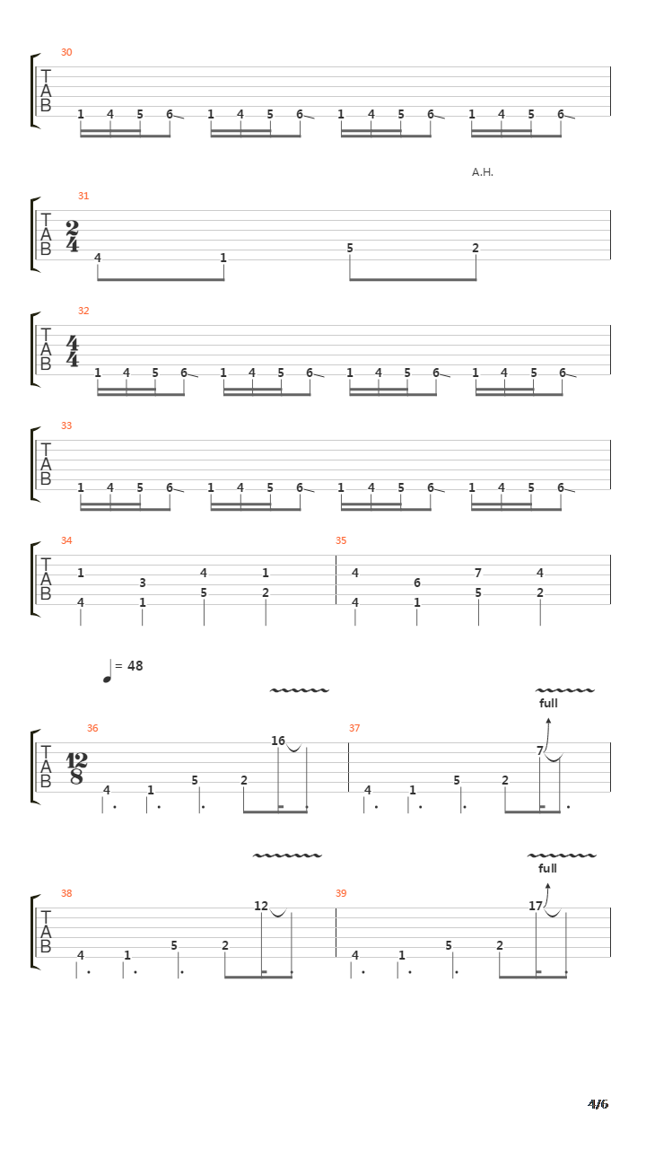 13 Steps To Nowhere吉他谱