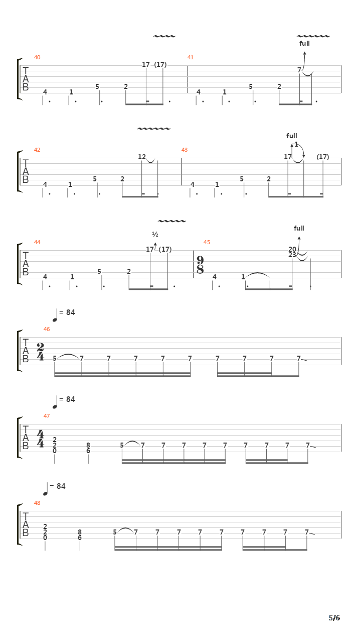 13 Steps To Nowhere吉他谱