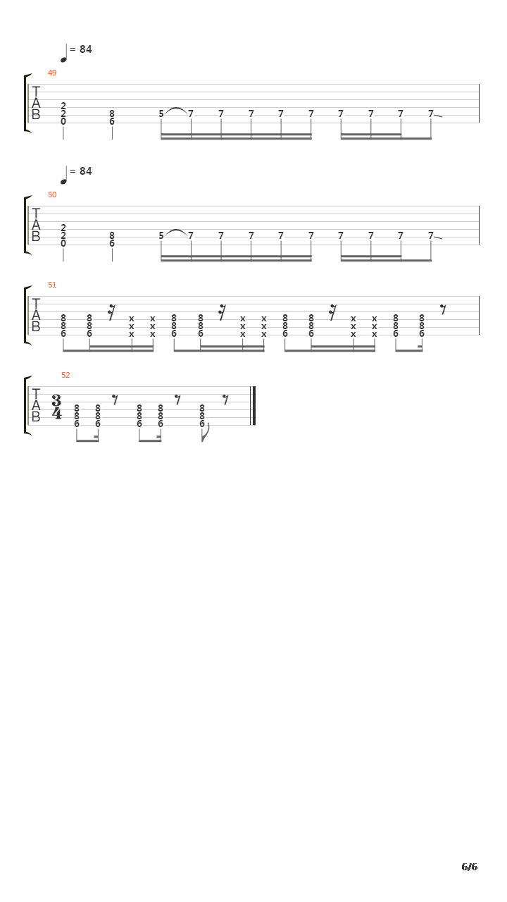 13 Steps To Nowhere吉他谱