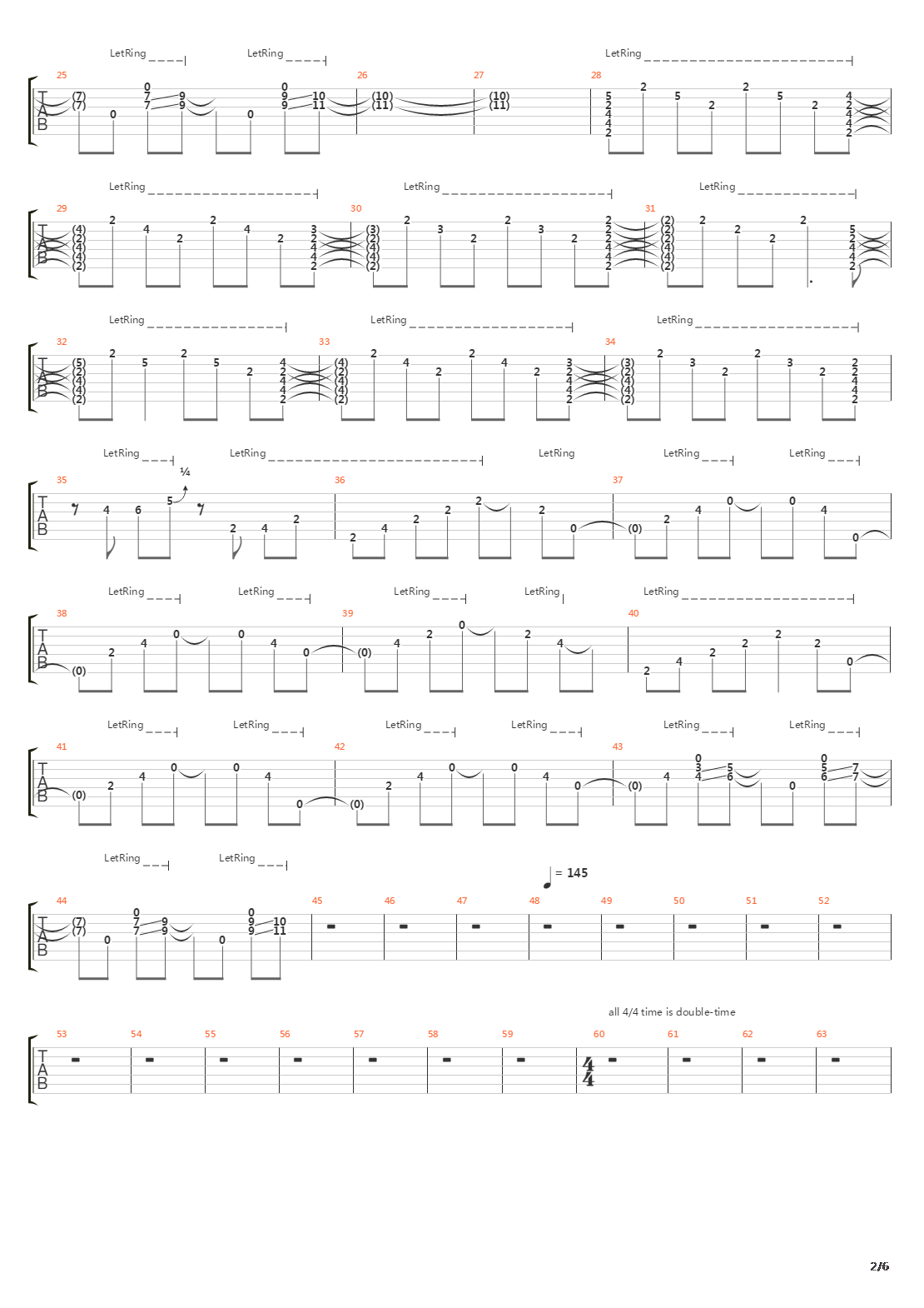 Cemetery Gates吉他谱