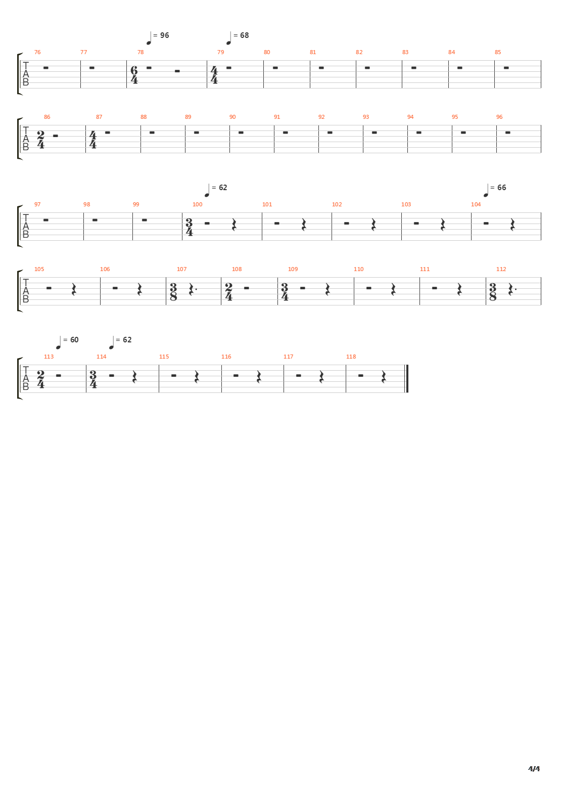 Floods吉他谱