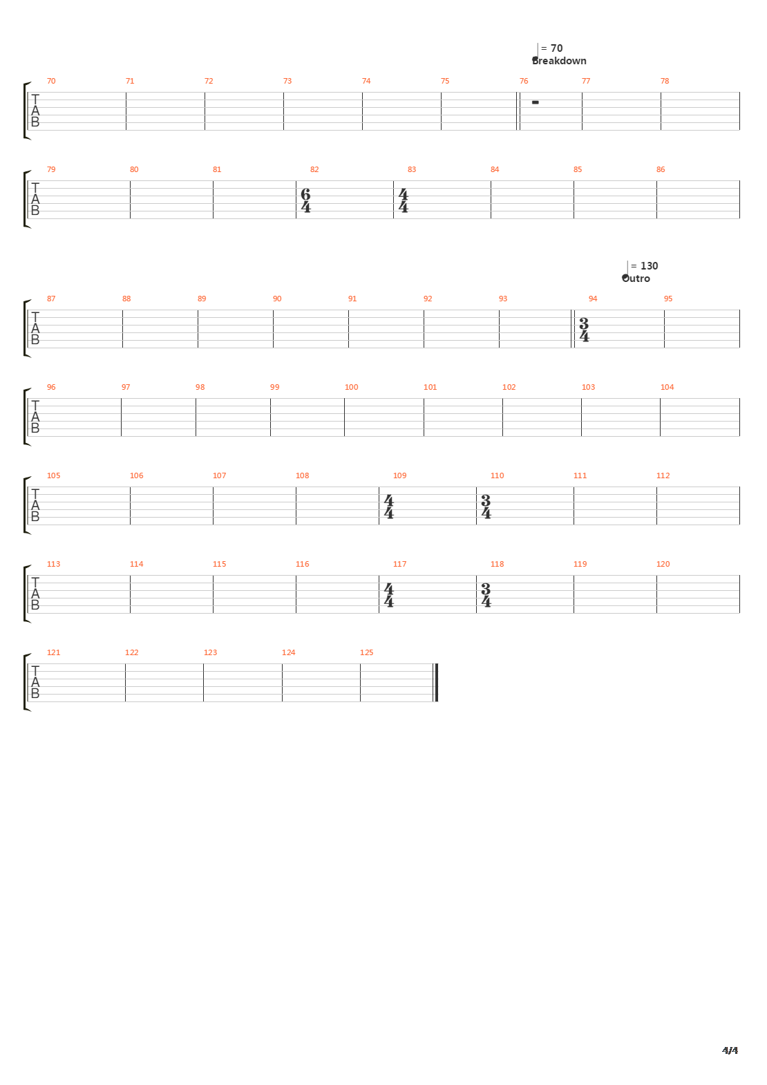 Floods吉他谱