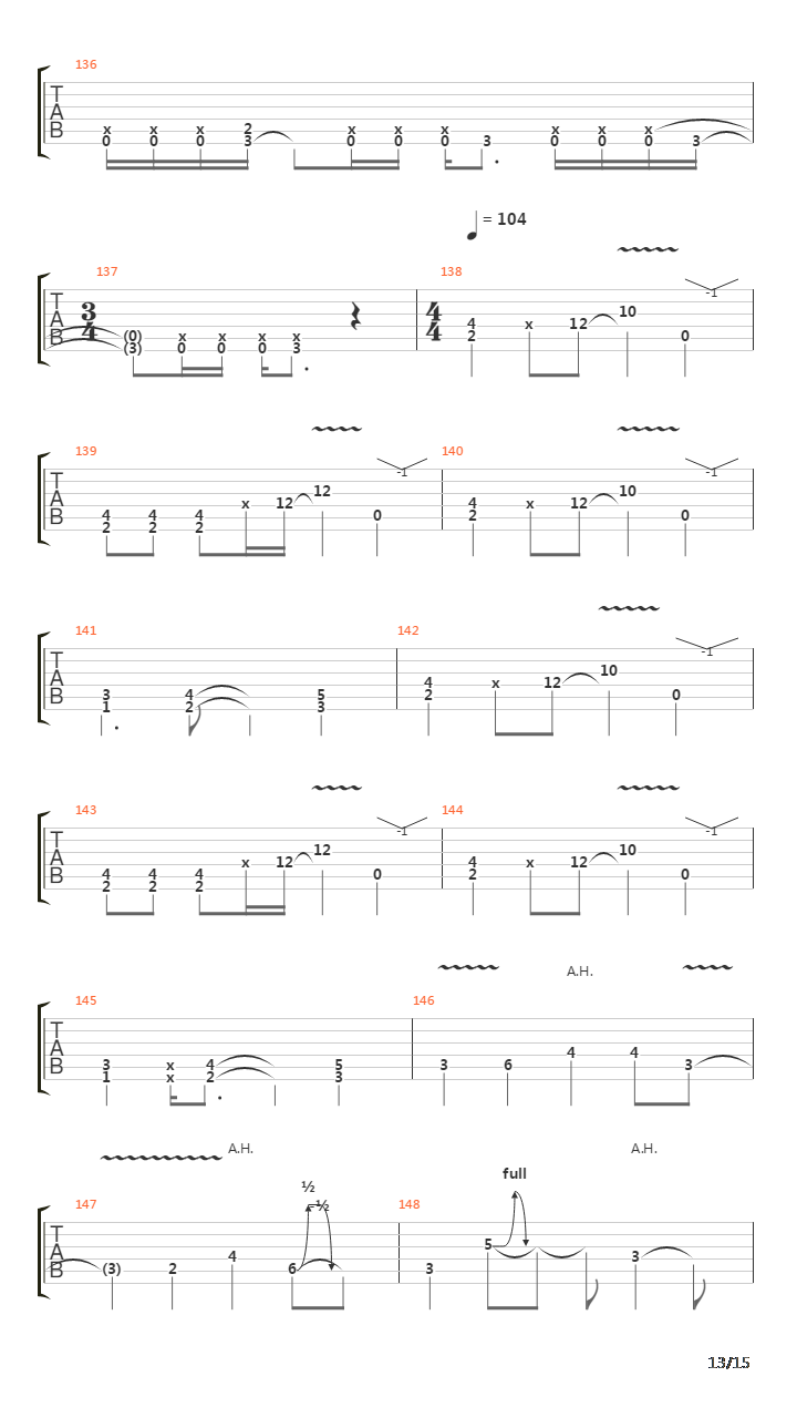 Hard Lines Sunken Cheeks吉他谱