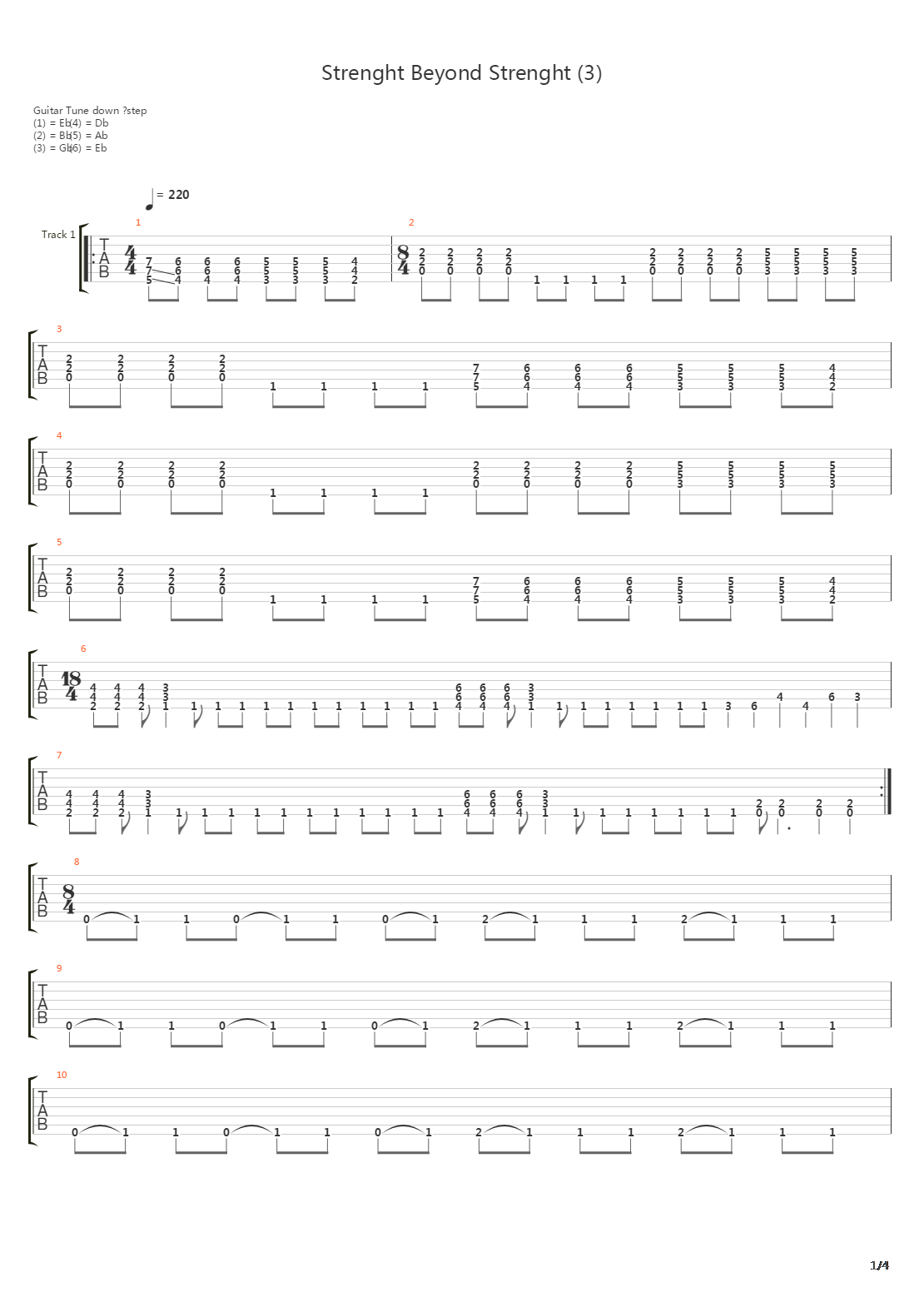 Strenght Beyond Strenght吉他谱
