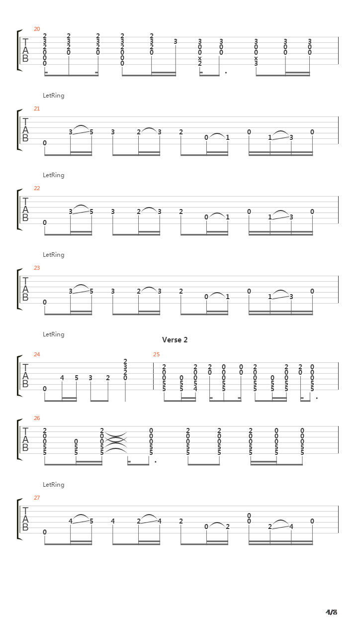 Suicide Note吉他谱