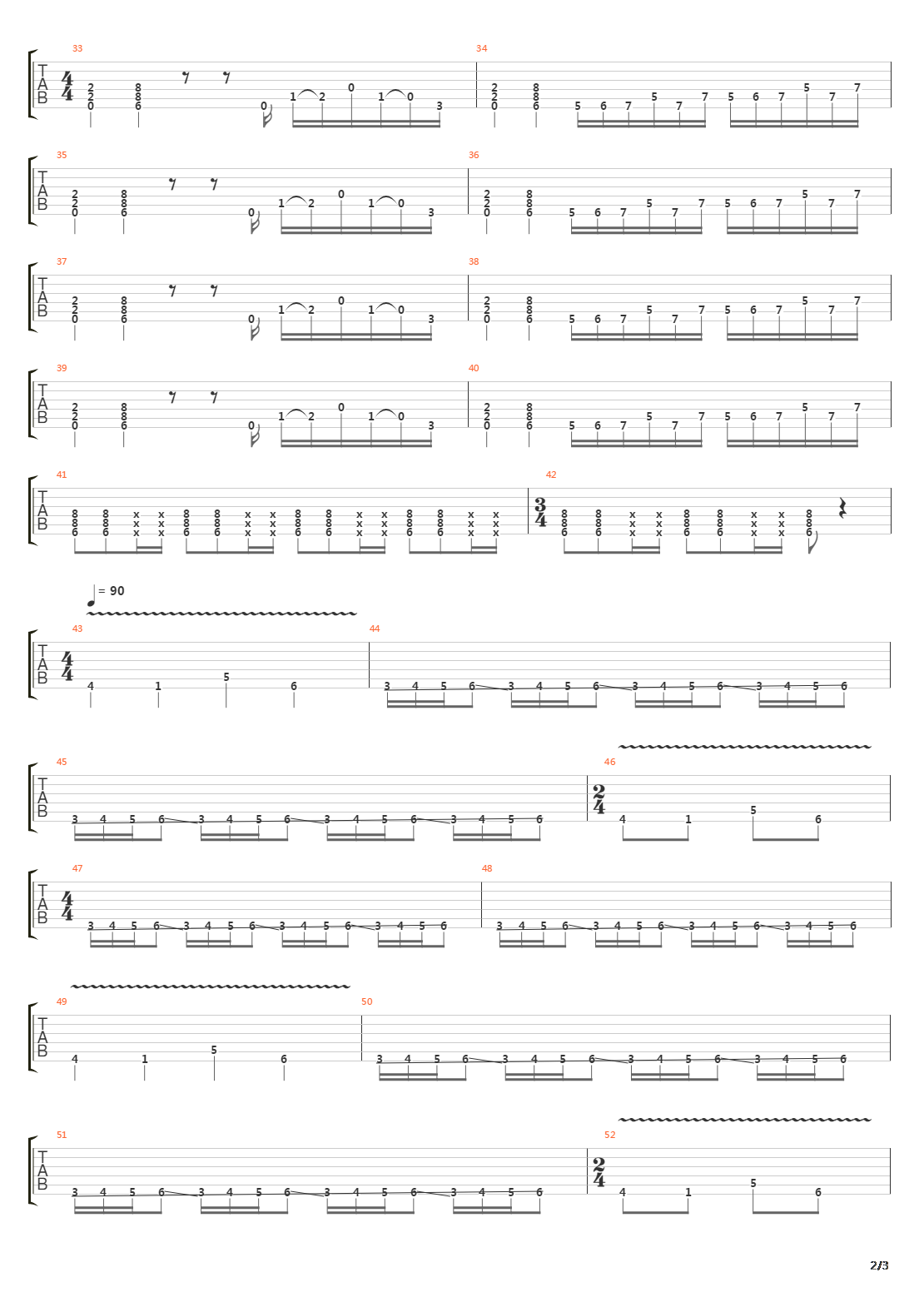 Thirteen Steps To Nowhere吉他谱