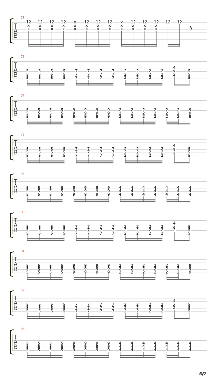 Decode吉他谱