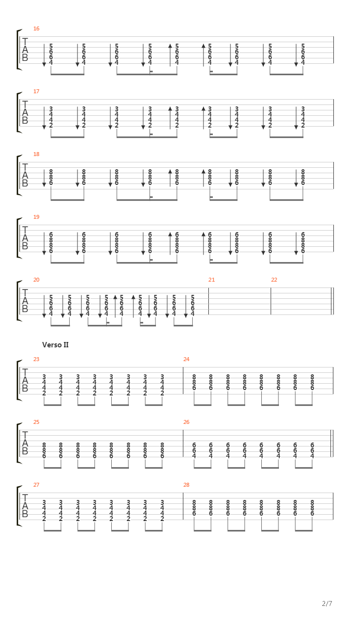 Decode吉他谱