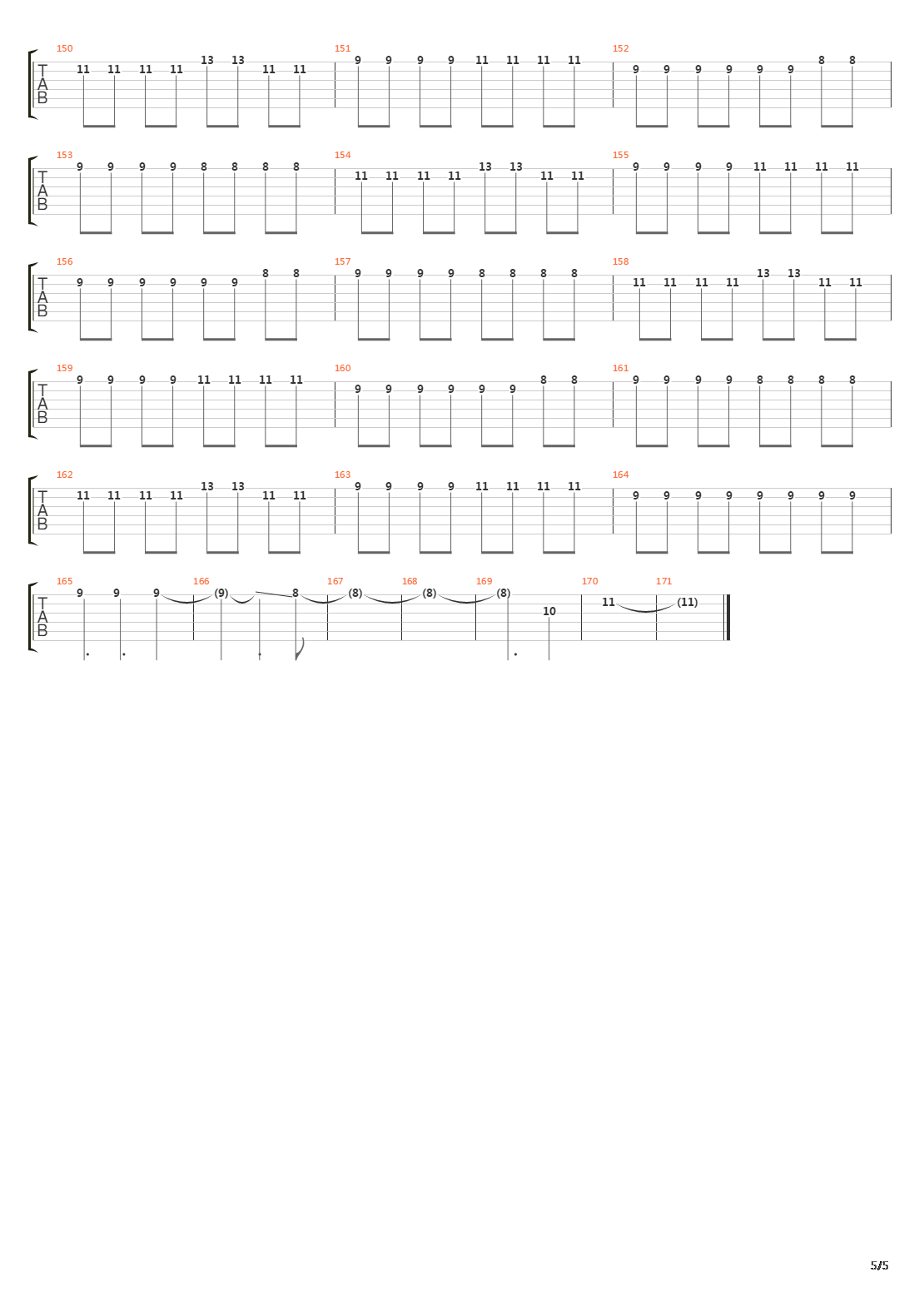 Decode吉他谱