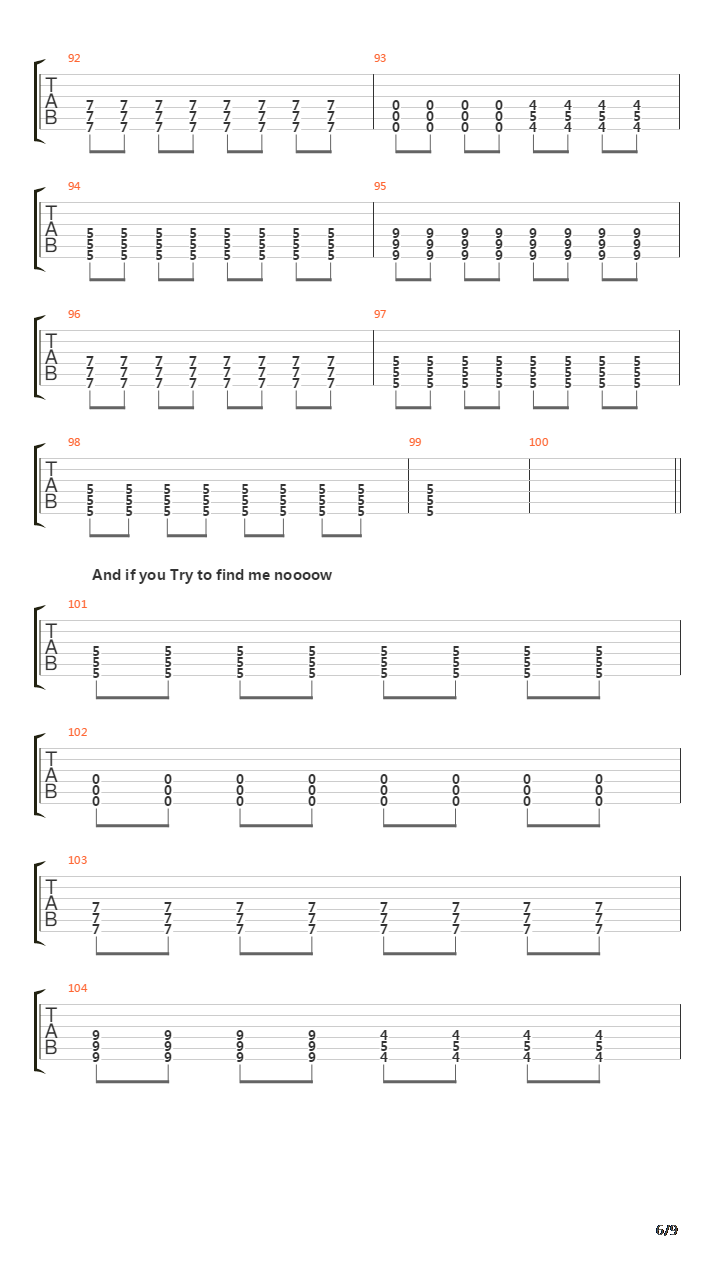 Escape Route吉他谱