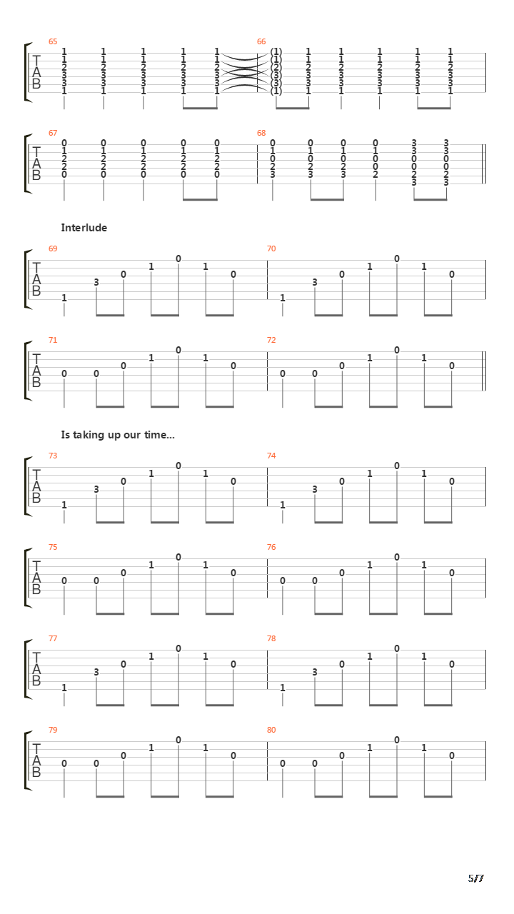 Franklin吉他谱