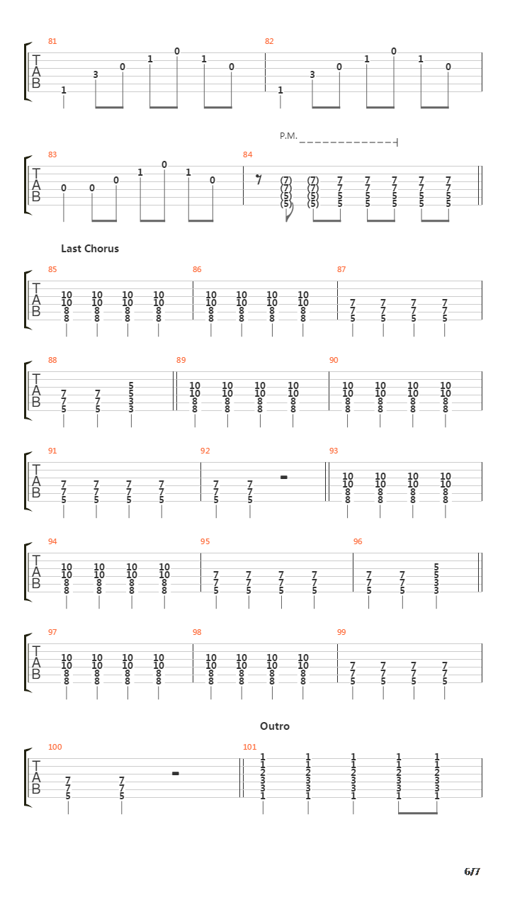 Franklin吉他谱