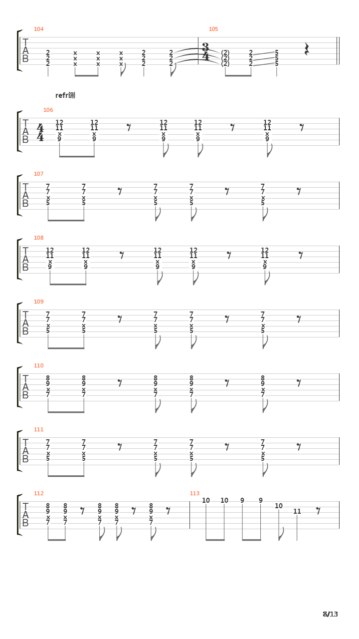 Ignorance吉他谱