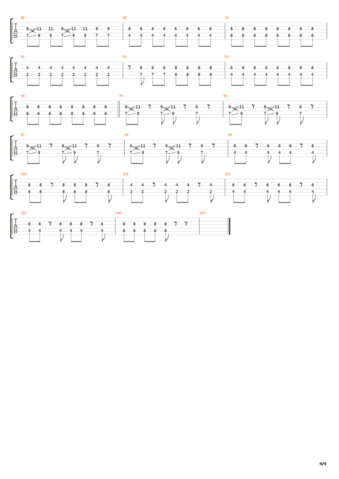 Playing God吉他谱