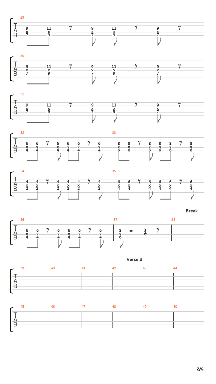 Playing God吉他谱