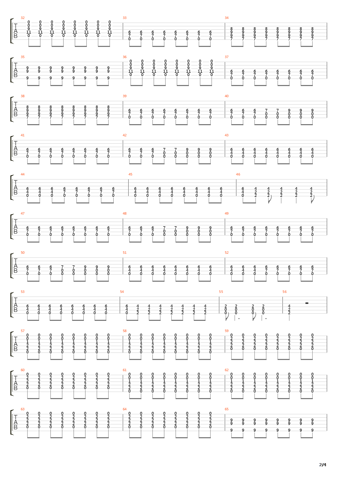 Where The Lines Overlap吉他谱