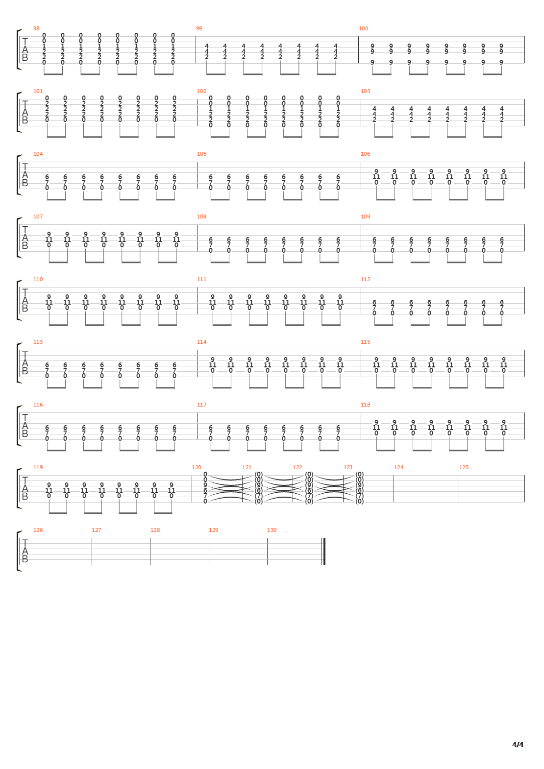 Where The Lines Overlap吉他谱