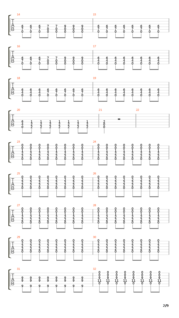 Where The Lines Overlap吉他谱