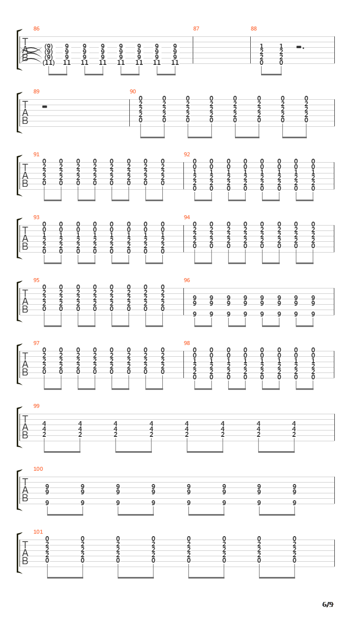 Where The Lines Overlap吉他谱