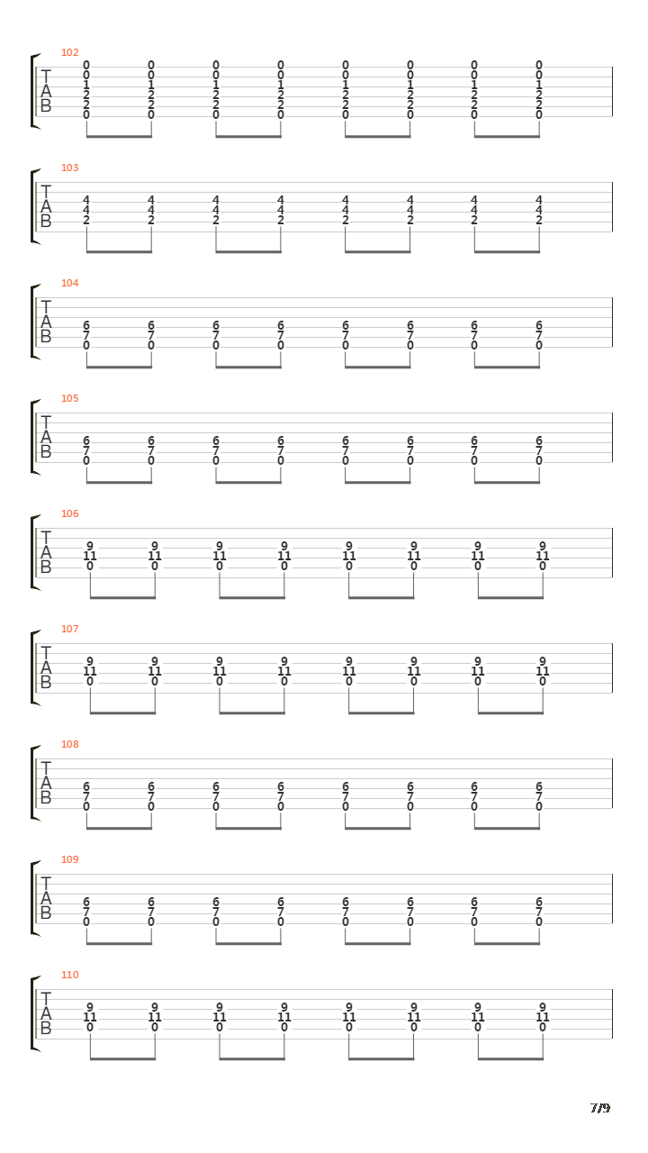 Where The Lines Overlap吉他谱