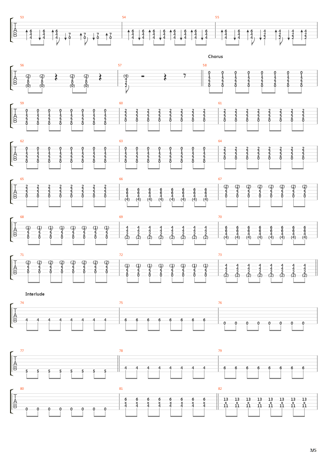 Where The Lines Overlap吉他谱