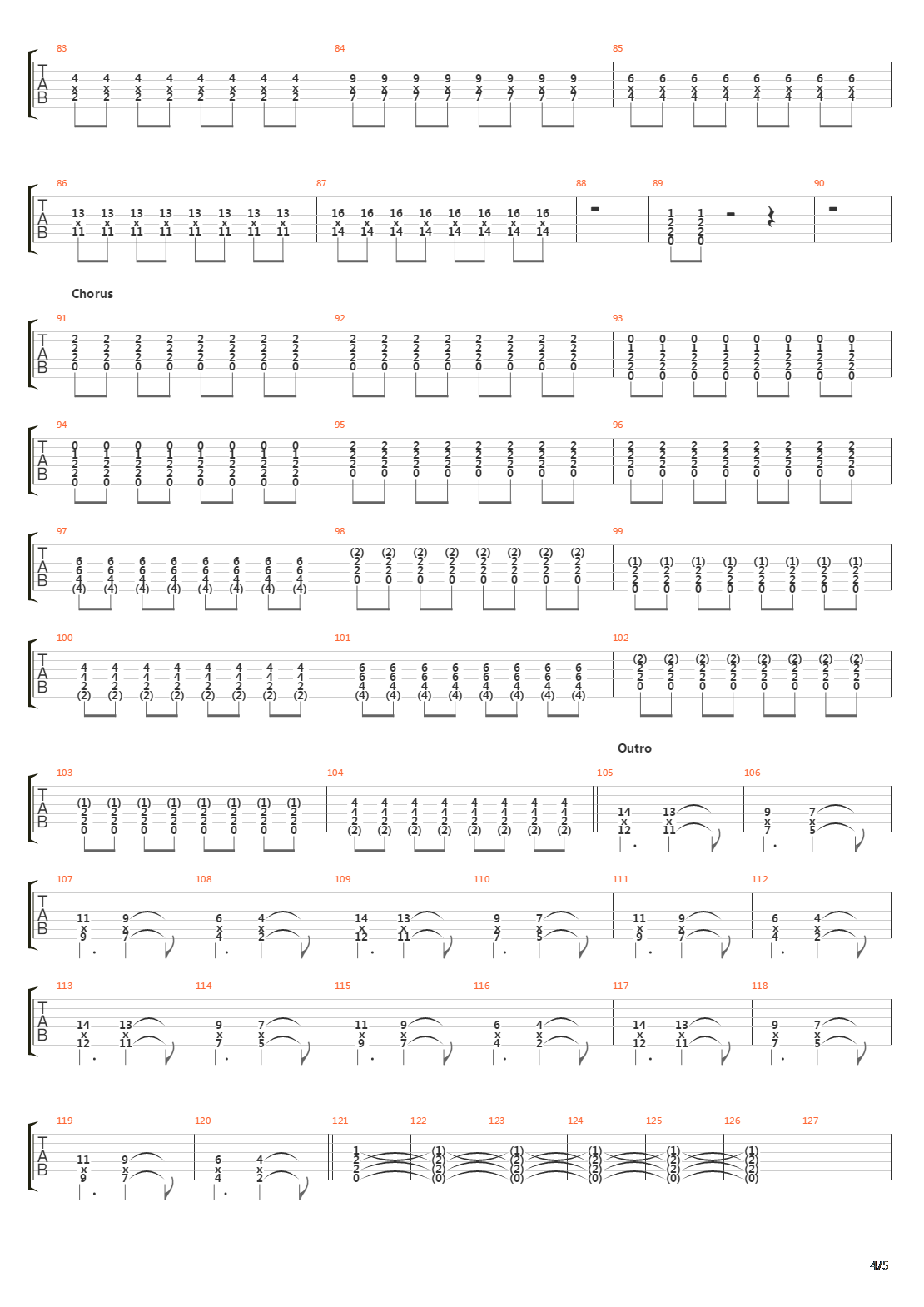 Where The Lines Overlap吉他谱