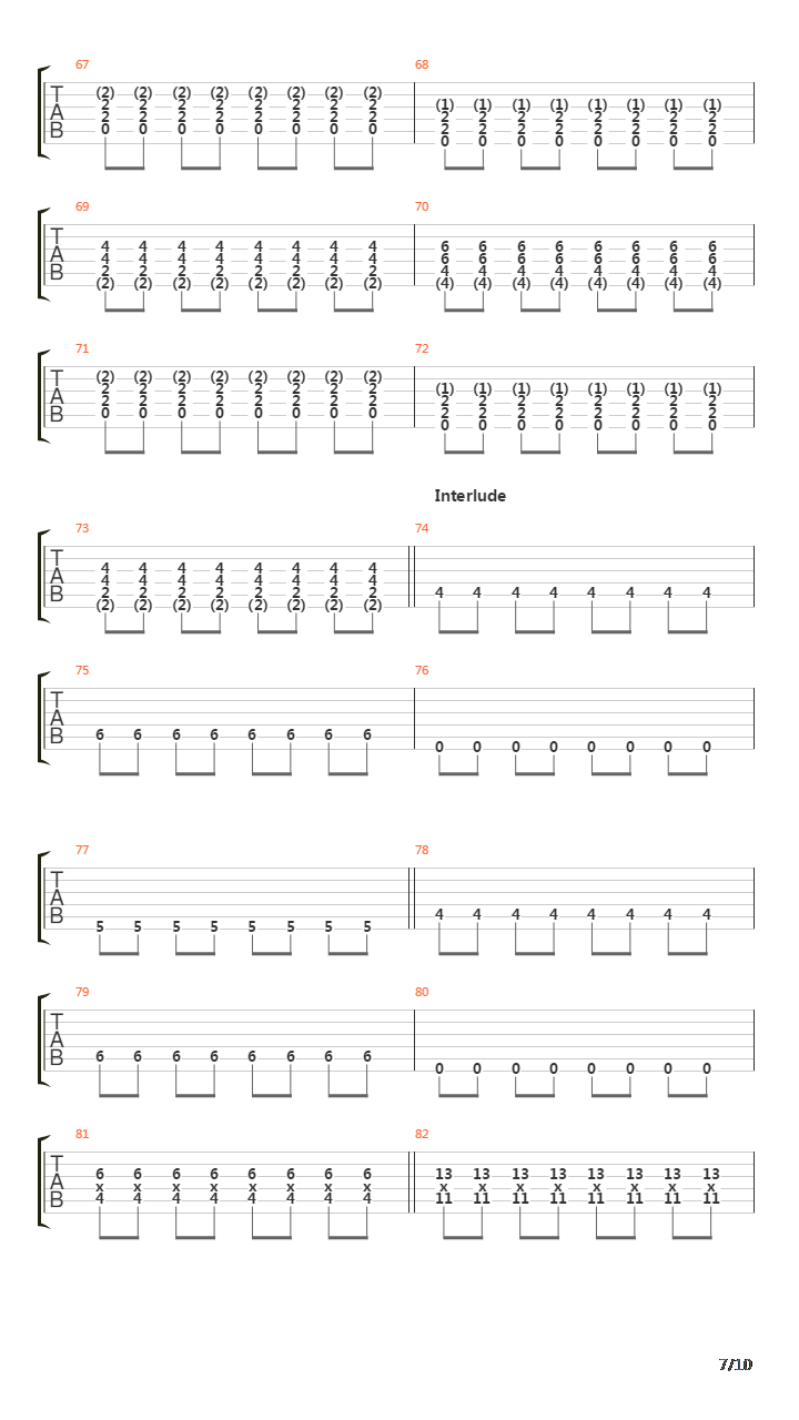 Where The Lines Overlap吉他谱