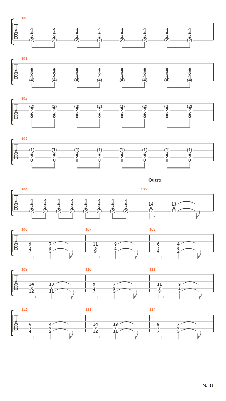 Where The Lines Overlap吉他谱