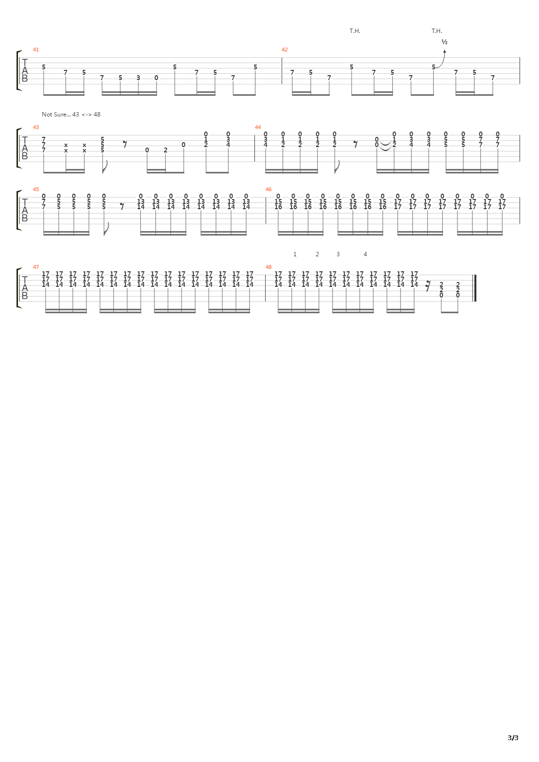 Down To Mexico吉他谱