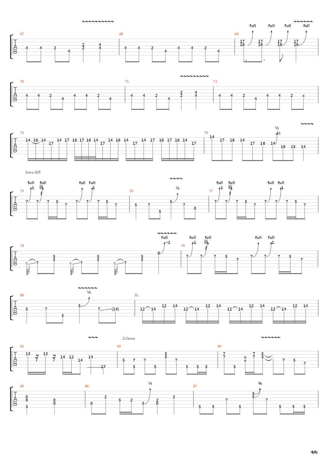 Down To Mexico吉他谱