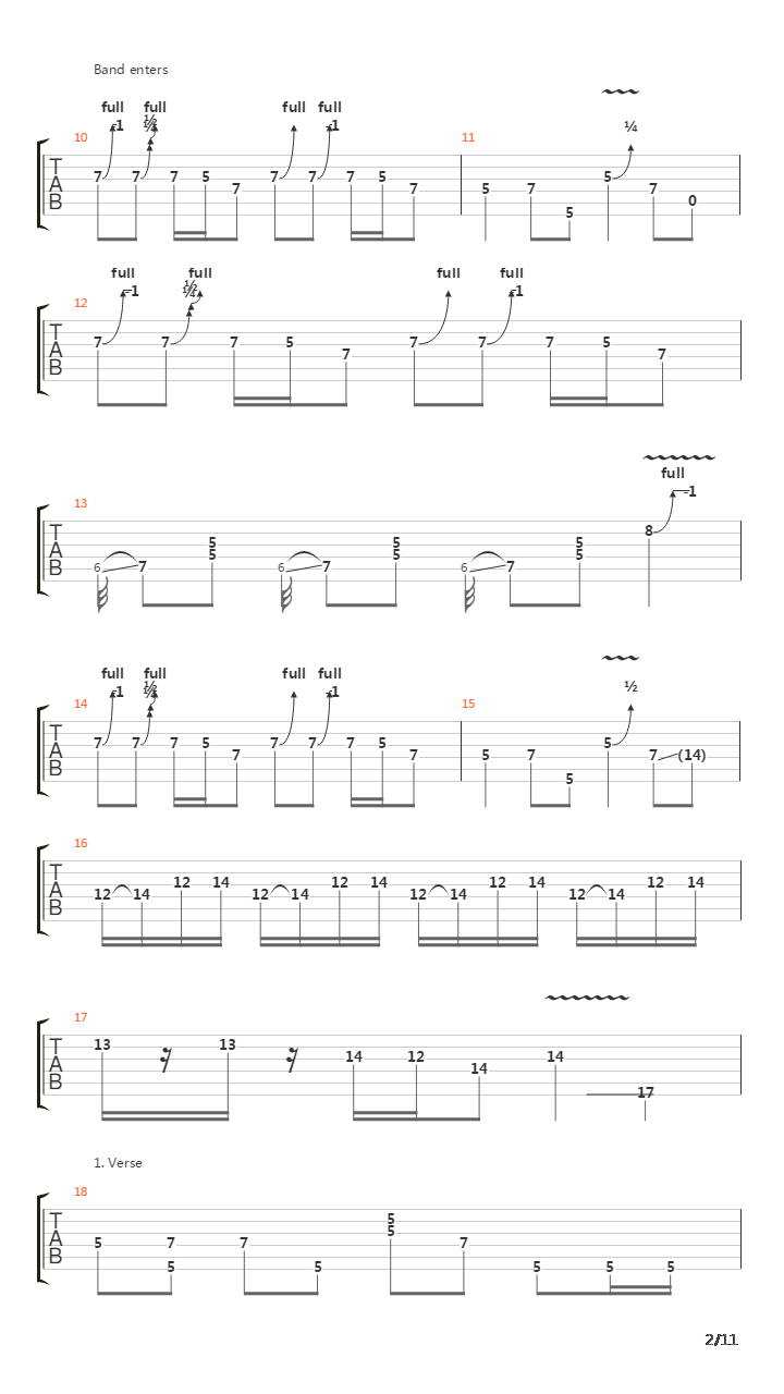 Down To Mexico吉他谱