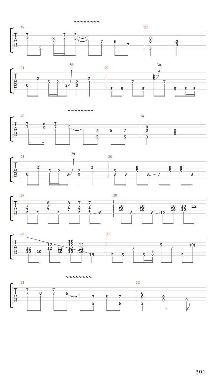 Down To Mexico吉他谱