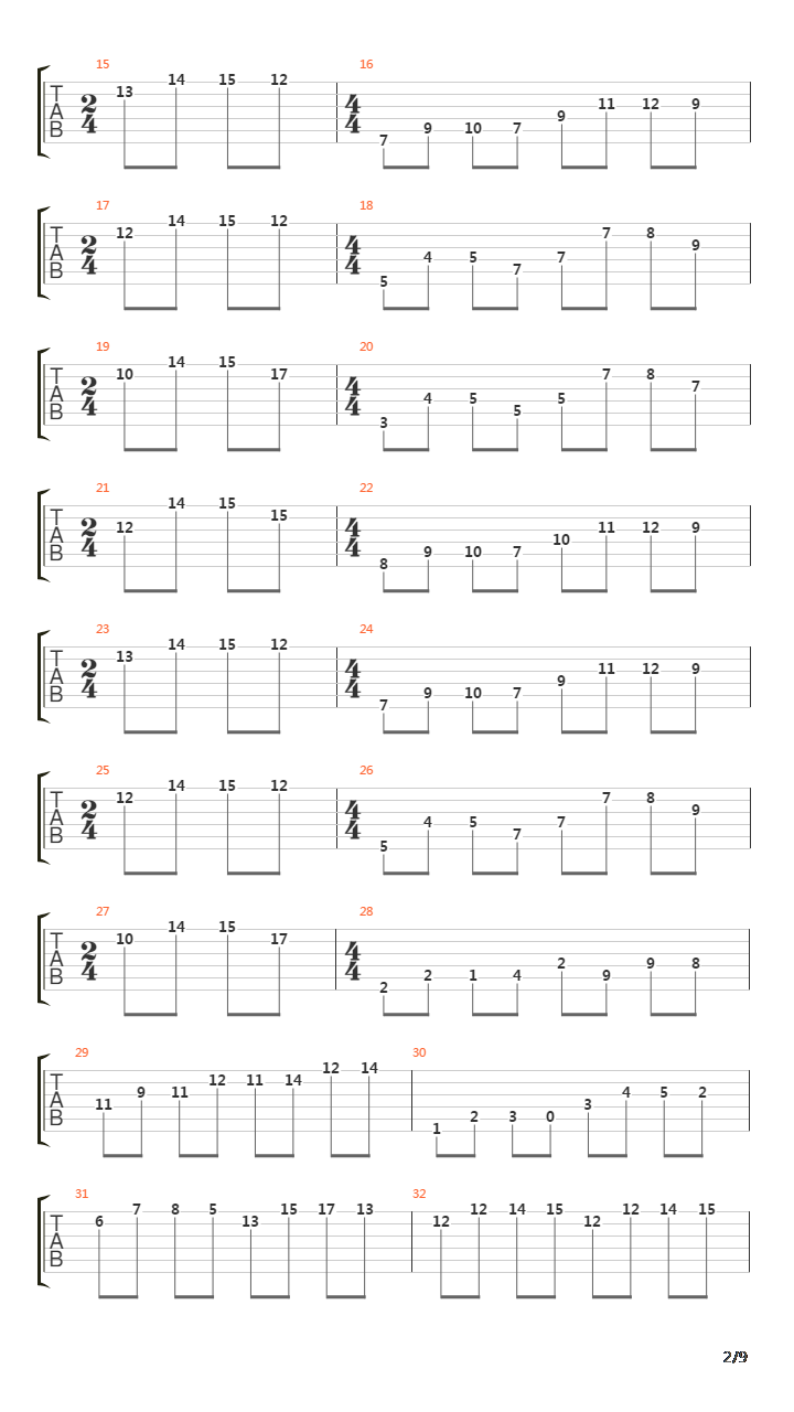 Echo Song吉他谱