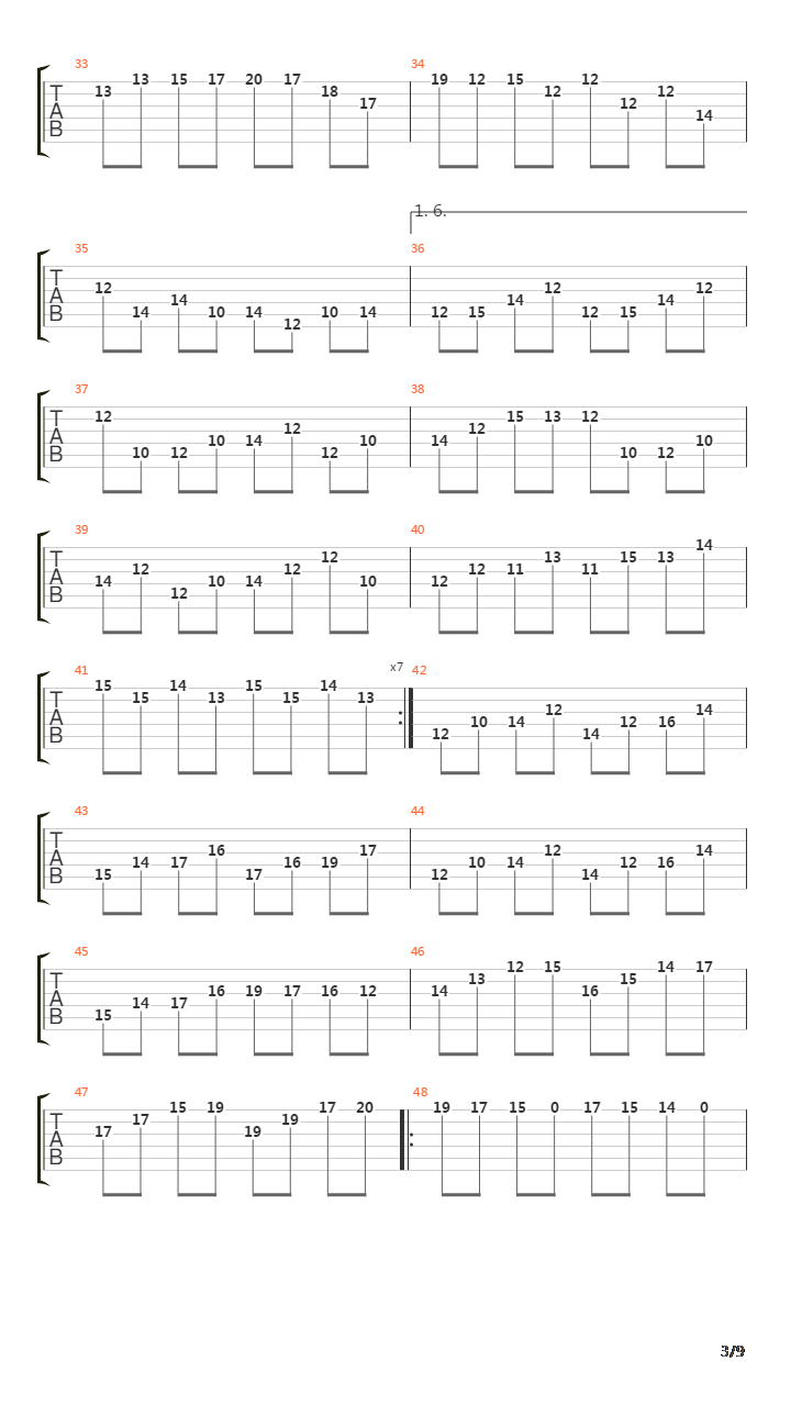 Echo Song吉他谱