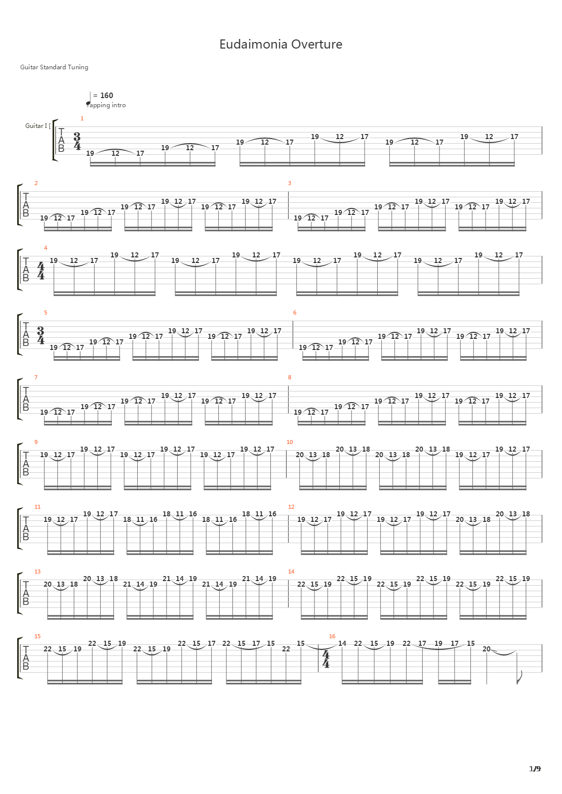Eudaimonia Overture吉他谱