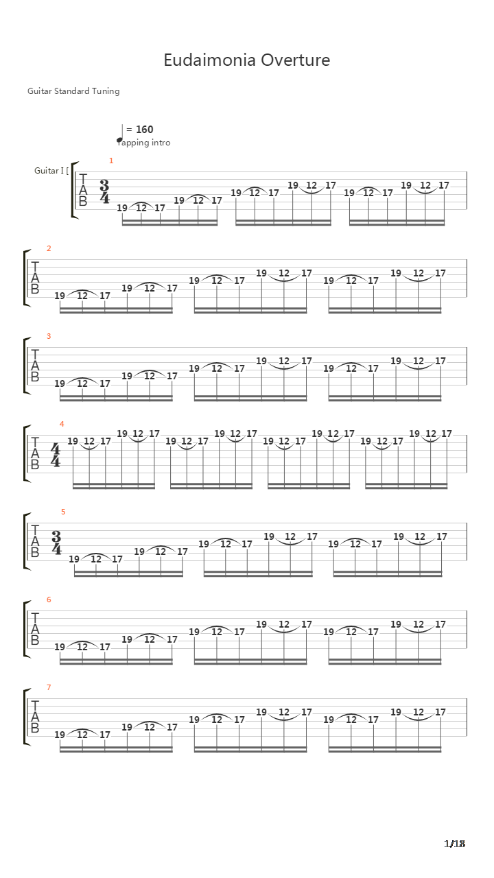 Eudaimonia Overture吉他谱
