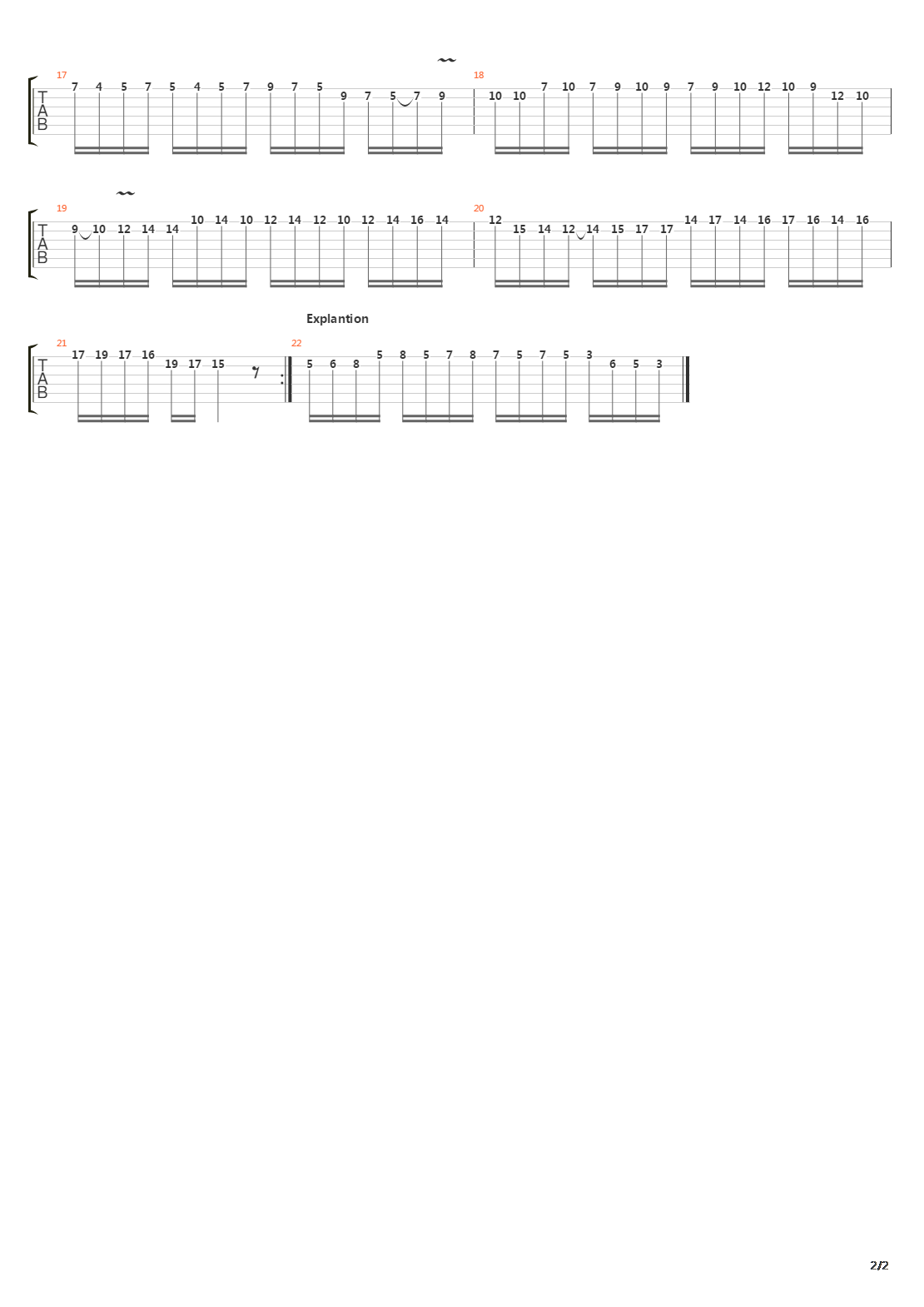 Excersize吉他谱