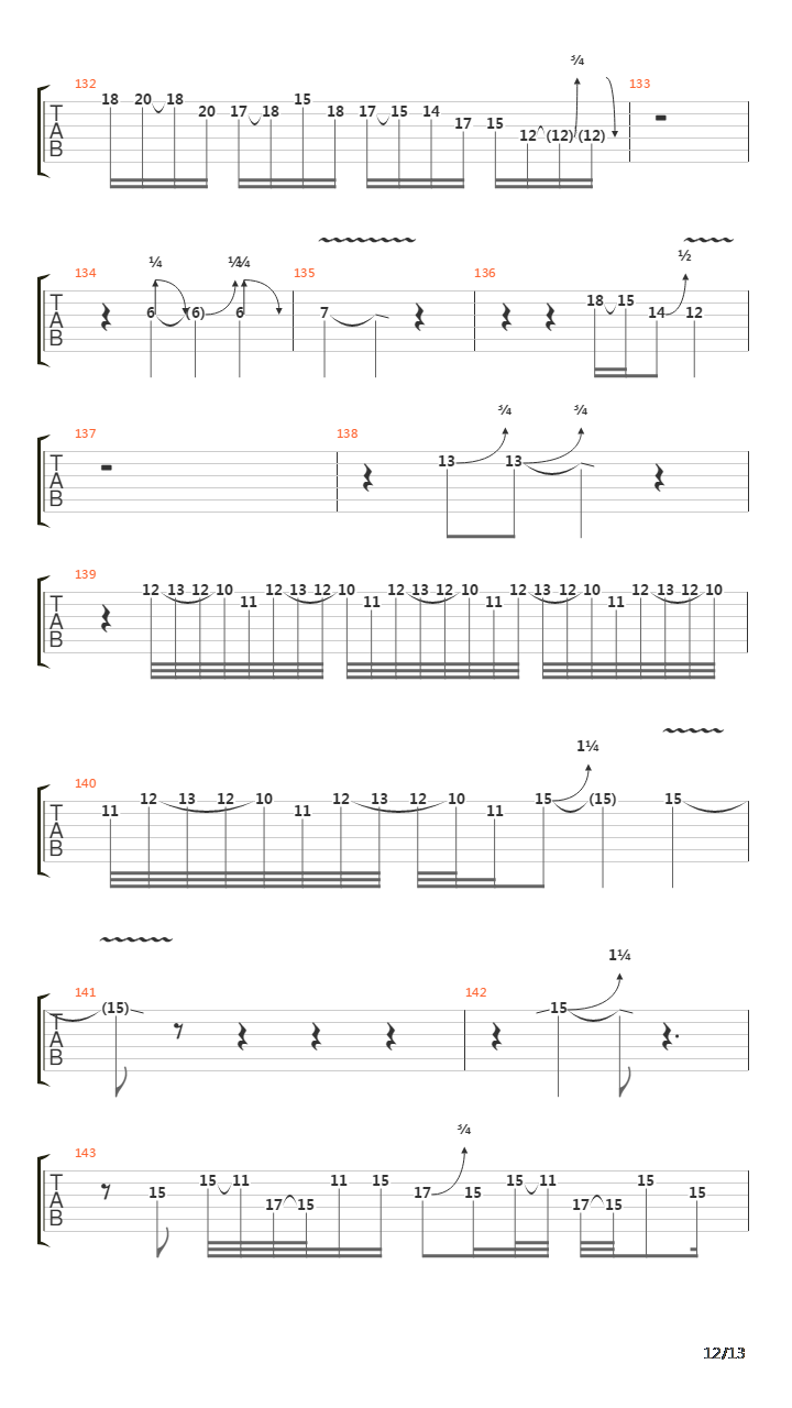 Pulsar吉他谱