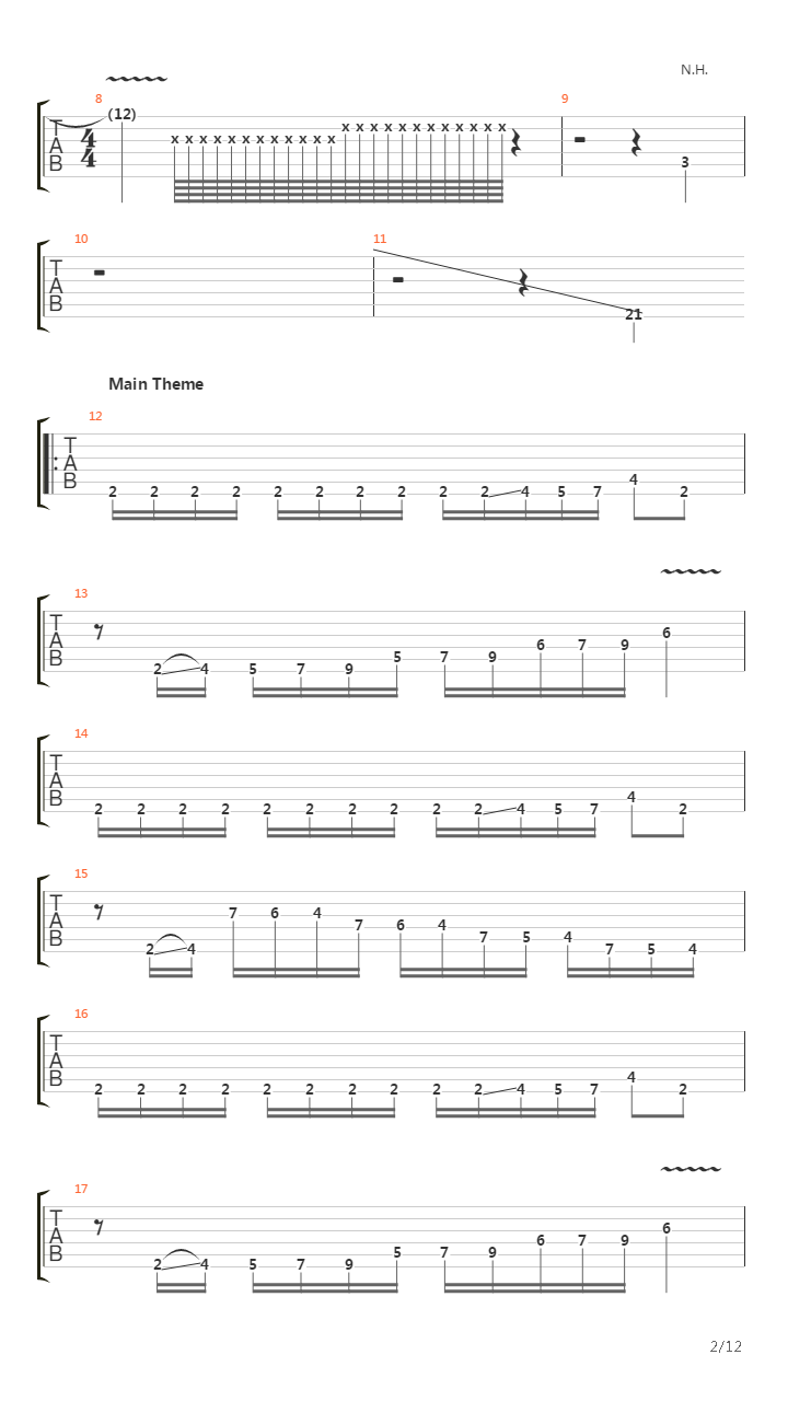 Scarified吉他谱