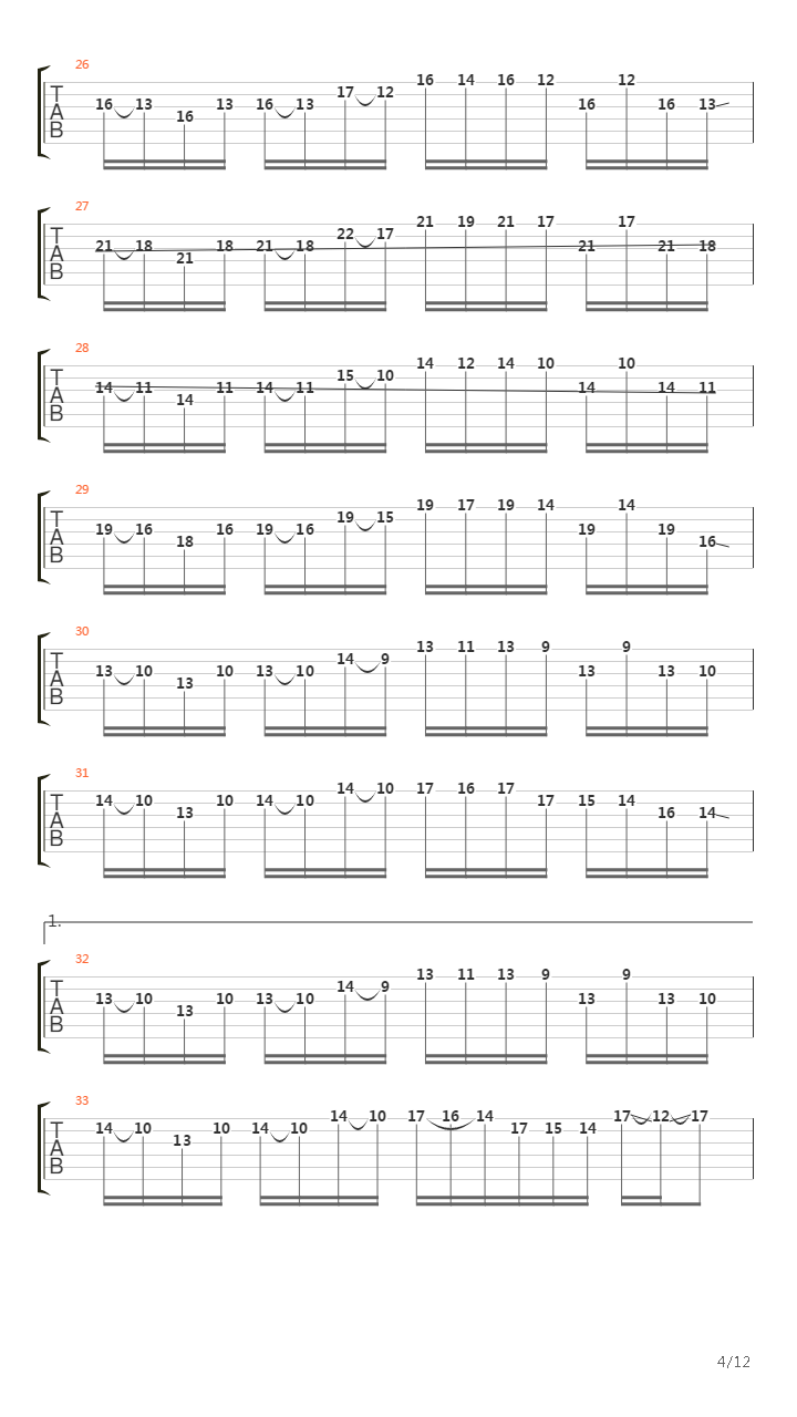 Scarified吉他谱