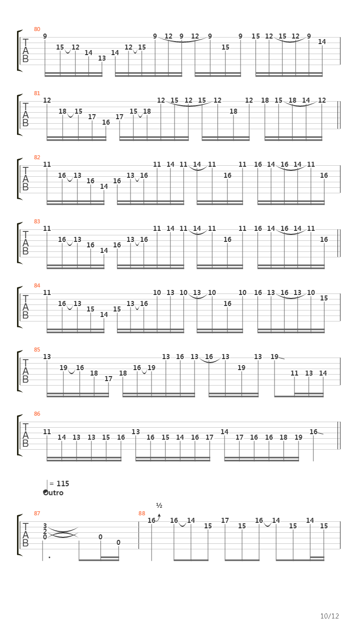 Scarified吉他谱